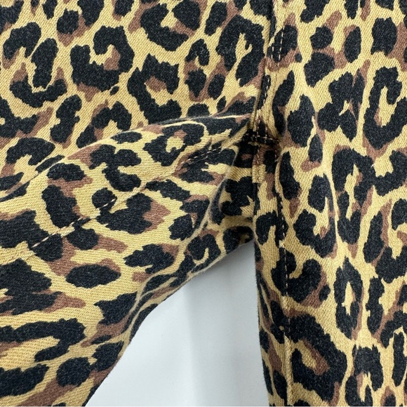 NWOT J. Crew 9” High Rise Button Fly Leopard Skinny Jeans size 26 - Picture 8 of 13